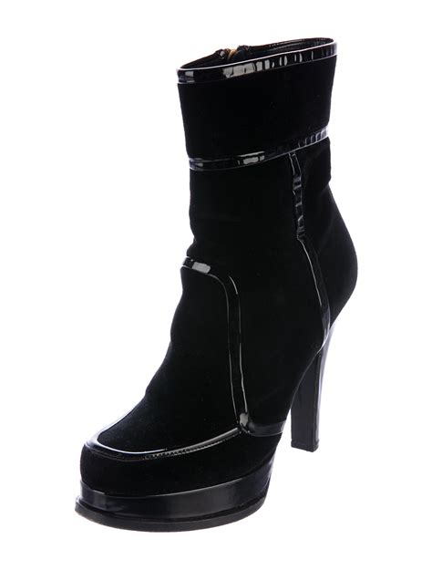 ysl ankle boots black|ysl platform boots.